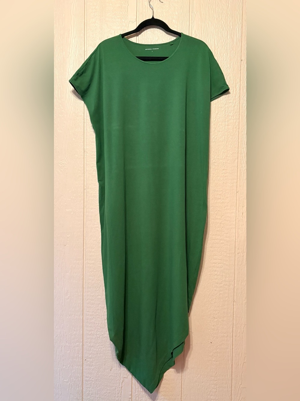Universal Standard Iconic Geneva Dress Asymmetrical Forest Green Large
